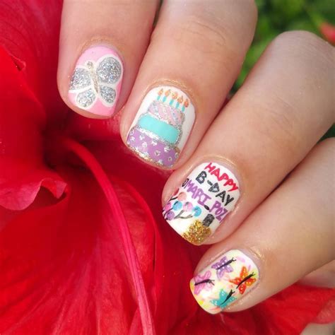 birthday nail art designs